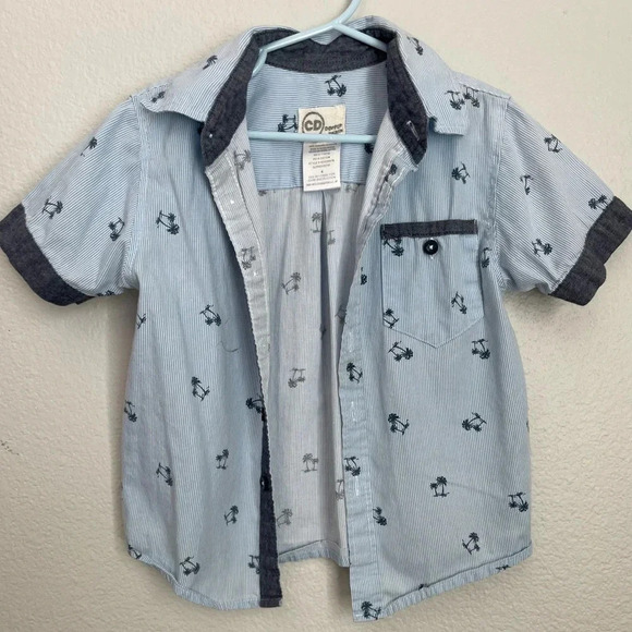 3 kids Button Down Shirts. Size 4T and 5T. Granimals NWT, Cat and Jack, and CD - Picture 9 of 12